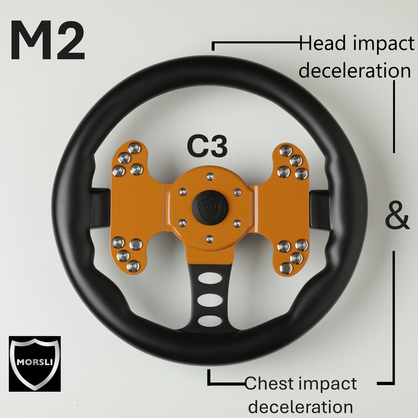 INTRODUCING THE M2: THE WORLD'S FIRST PROTECTIVE STEERING WHEEL
