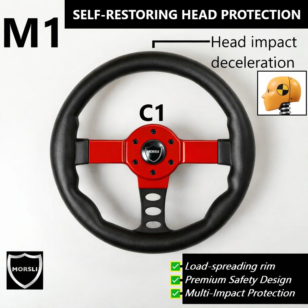 MORSLI M1: The World’s First Self-Restoring, Head-Protecting Steering Wheel