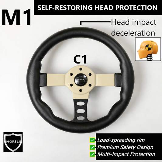 MORSLI M1: The World’s First Self-Restoring, Head-Protecting Steering Wheel