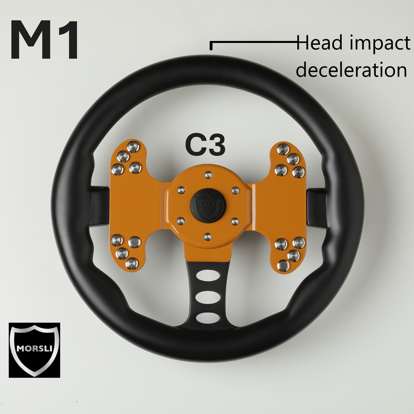 INTRODUCING THE M1: THE WORLD'S FIRST PROTECTIVE STEERING WHEEL