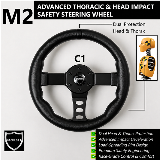 MORSLI M2: Advanced Thoracic and Head-Impact Safety Steering Wheel
